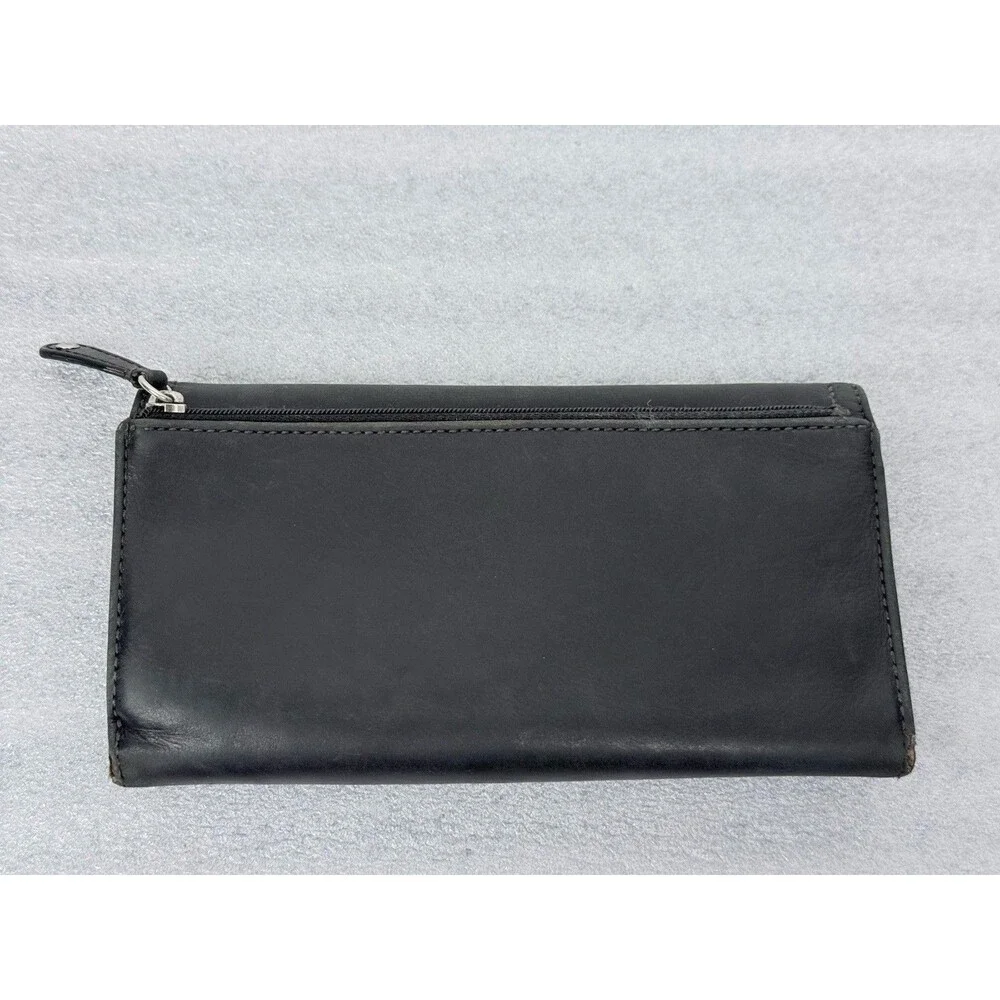 Coach Black Leather  Wallet Organizer  8